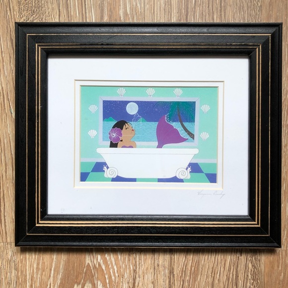 Virginia Bishop Mermaid Framed Artwork (set of 3) - Picture 2 of 5